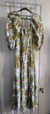 Farm Rio Brazil Pineapple Long Dress Size S
