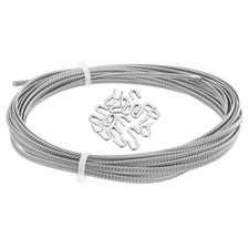 1 Set Spiral Metal Boning, 1/4"x33FT Stainless Steel Boning Tips