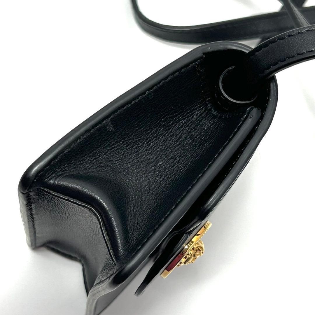 Versace Medusa Biggie Mini Bag Black Leather Shoulder Crossbody Used thumbnail 7