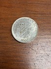WWII ERA 1944 CURACAO 2 1/2 GULDEN Silver Coin QUEEN WILHEMINA .5787 ASW — photo 3