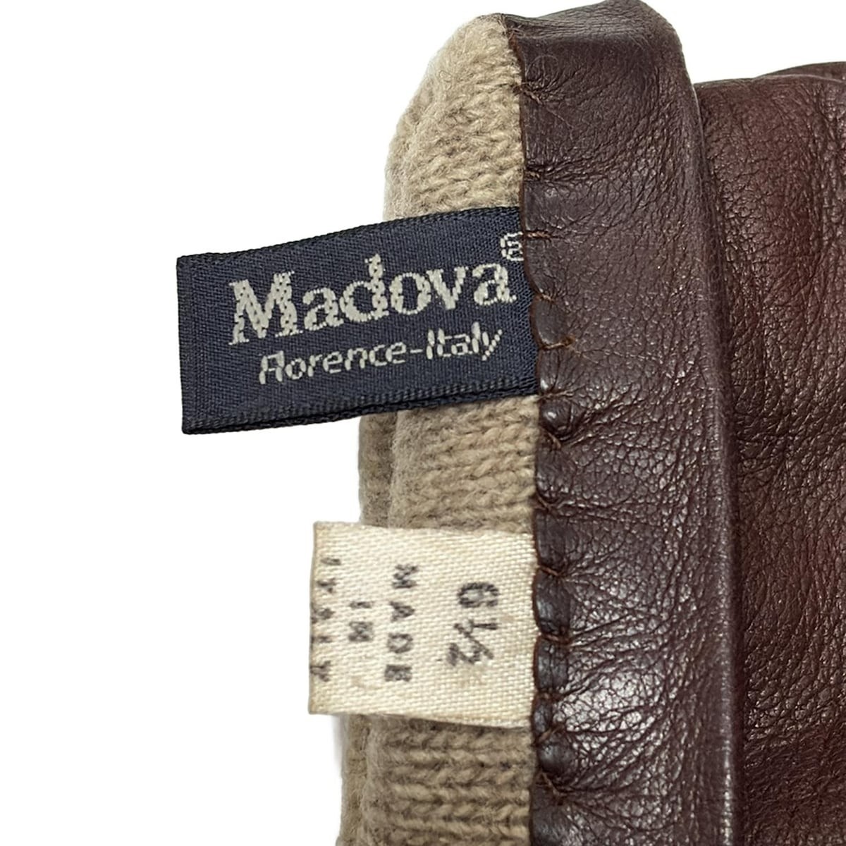 MADOVA - Dark Brown Leather Women's Gloves