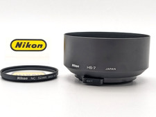 Genuine MINT Nikon HS-7 Metal Lens Hood for 58/1.2 etc 52mm Filter from Japan