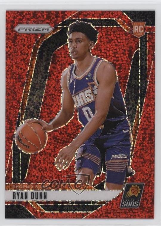 2024-25 Panini Prizm Red Sparkle Prizm Ryan Dunn #258 Rookie RC 0m89