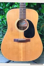 Burny BJ-55 J-45/50 Model Dreadnought Acoustic Guitar With Natural Finish