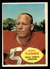 1960 Topps Jerry Tubbs #38 - Dallas Cowboys