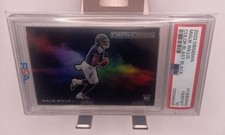 2022 Panini Obsidian Malik Willis Color Blast Black SSP #CBB-MWI PSA 10 RC 