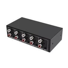 Stereo Audio Switcher Supports RCA L/R input with 3.5mm and RCA L/R output