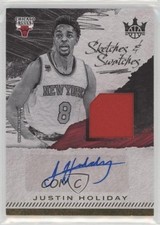 2017 Panini Court Kings Sketches & Swatches /399 Justin Holiday Auto Sketch 0zb0