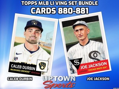 Topps MLB Living Set Card #880 - #881-CALEB DURBIN & JOE JACKSON - PRESALE