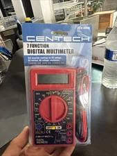 Cen-Tech 7 Function Digital Multimeter Voltage Tester Auto Electrical Tool