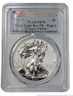 PCGS PR70 2021 W West Point American Silver Eagle Reverse Proof US Coin