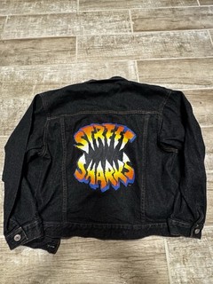 1994 Street Sharks Promotional Denim Jacket Youth L. New Vintage 90’s Era Rare