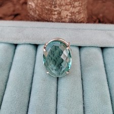 Awesome Aquamarine Ring 925 Sterling Silver Statement Handmade Gift Ring PG9532