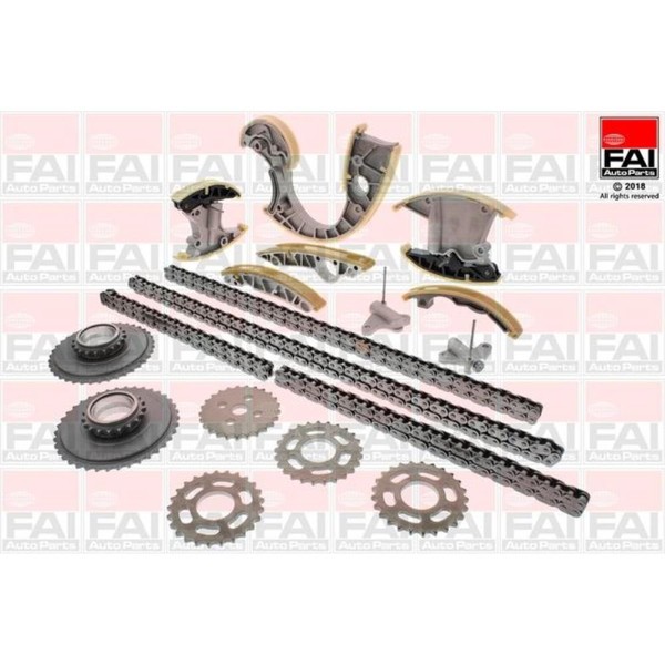 FAI AutoParts Steuerkettensatz Simplex Bolzenkette FüR Audi A6 Allroad 3.0-image