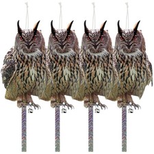 Vogelschreck Vogelabwehr Eule Reflektorband G...