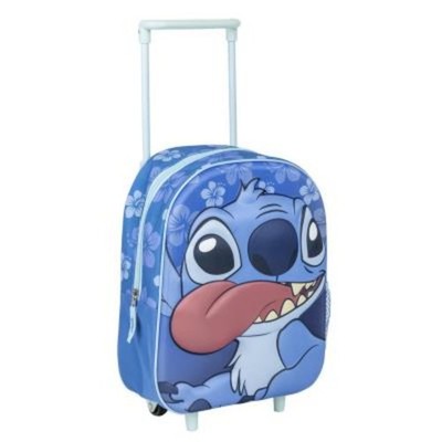 CERDÁ LIFE'S LITTLE MOMENTS Unisex Kinder Trolley 3D Stitch Kinderrucksack, blau