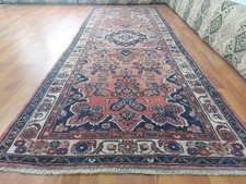 Antique Heriz Runner Rug, Floral P ersian Rug, Antique Long Rug, Free Ship rug v