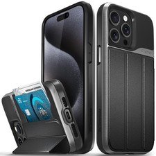 VENA vCommute for iPhone 15 Pro Max Wallet Case, Military Grade Drop Protect...