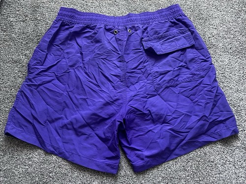 Polo Ralph Lauren Swim Shorts Mens Small Purple Drawstrings Lined Pockets - Imagen 3 de 11