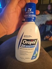 Orajel Mouth Sores Antiseptic Medicated Rinse Soothing Mint, 16oz