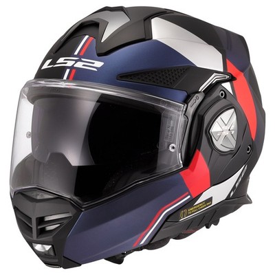 LS2 FF901 Advant X Ultra Motorradhelm (Schwarzmatt/Blau/Rot) Gr: S (55)