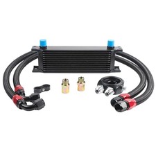Universal 10 Row Oil Cooler Kit, 10AN Transmission Engine Cooler Kit  Stacked