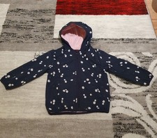 Softshelljacke blau mit Blumenmuster Mädchen / S.Oliver Gr. 86