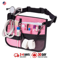 Nurse Fanny Pack Waist Bag with Tape Holder Pink Unisex Medical Nurse