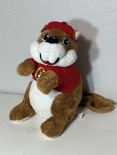Buc-ees Bucky Beaver Mascot Soft Plush 10  Wearing Hat  T-Shirt Stuffed Animal
