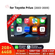 2+64G Android 13 CarPlay Car Stereo Radio For Toyota Prius 2003-2009 GPS WIFI BT