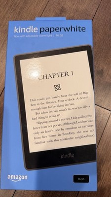 Amazon Kindle Paperwhite 11th Gen 16GB 6.8  Wi-Fi Adjustable Warm Light Black