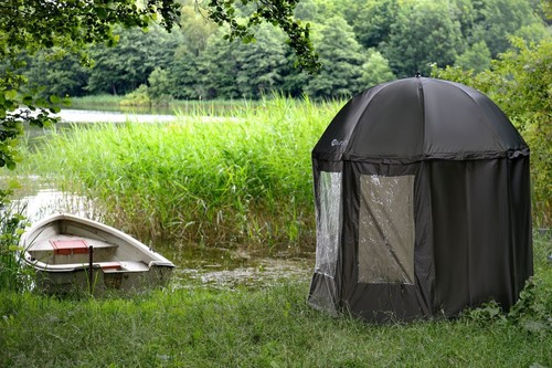 Hitbaits Angelschirm wasserdichtes Zelt 240 cm, Regenschirm Sturmfest - Bild 7 von 16