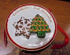 Dillard's Trimmings Handcrafted Cloisonne Ornament Cookies for Santa New Open — photo 1