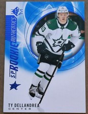 2020-21 Upper Deck SP Rookie Authentics Ty Dellandrea RC Blue Parallel Card #213