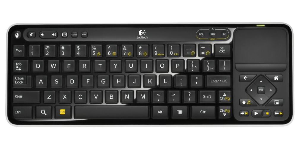Logitech K700 Wireless Keyboard Controller - Black (NO RECEIVER