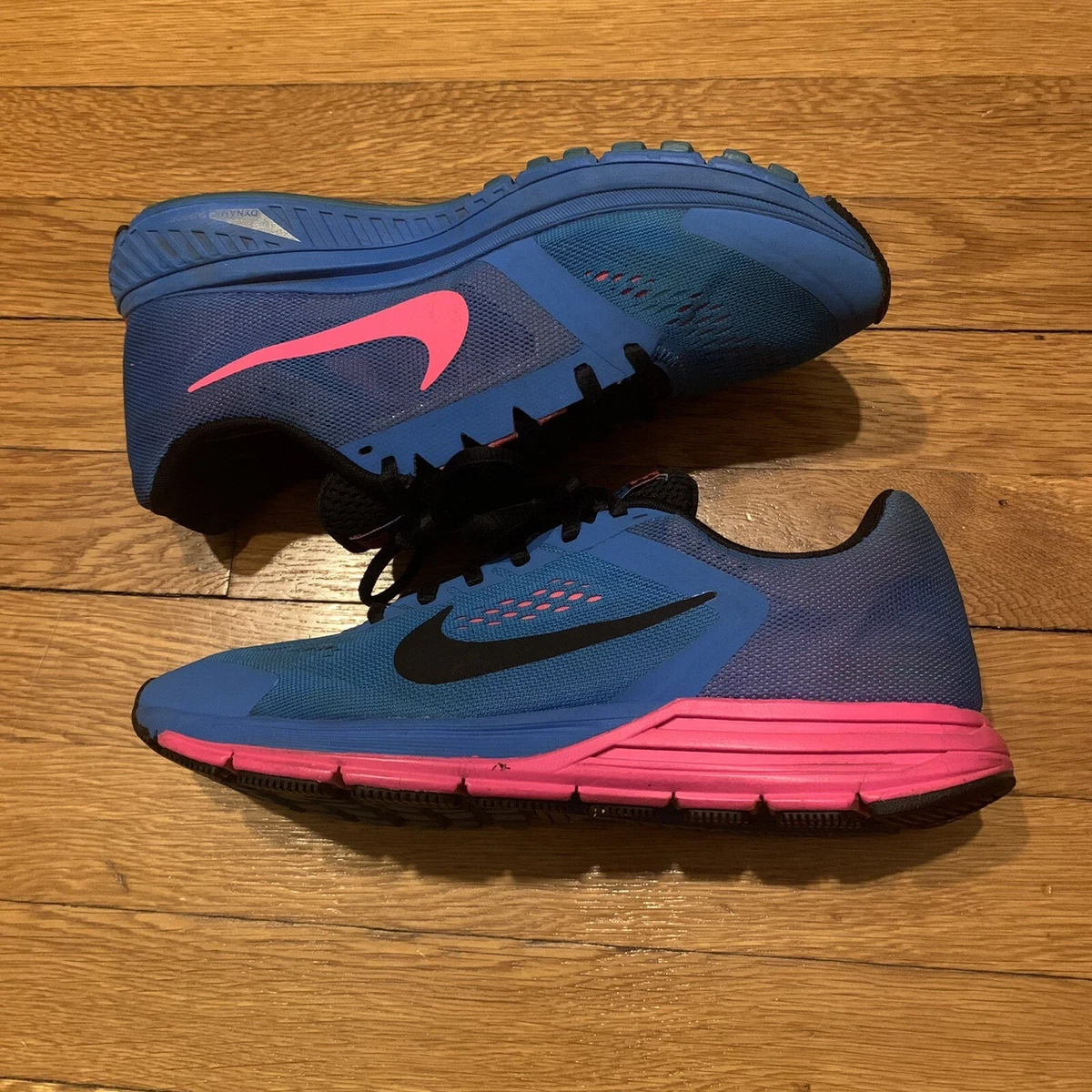 Nike Zoom Structure 17 Fitsole 2 Blue/Pink Running Shoes Size 8.5 | eBay