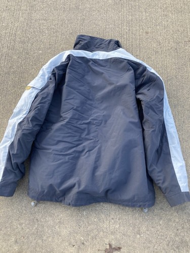 helly hansen jacket Uomo L Grigio Bianco Giacca Vento Y2K 2000s - Foto 5 di 5