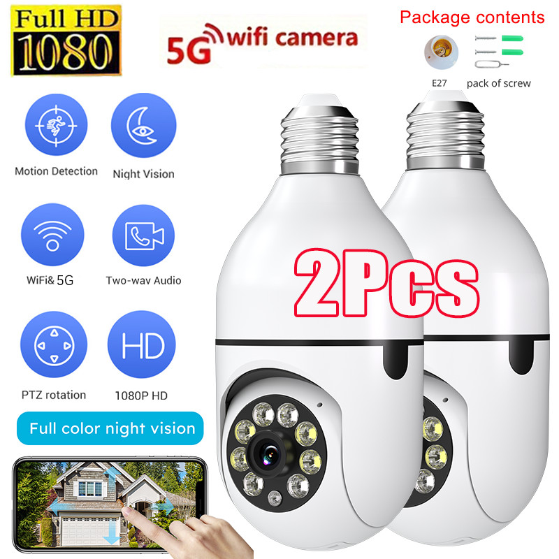 360&deg; 1080P IP E27 Light Bulb Camera Wi-Fi Wireless Smart Home Security IR Night