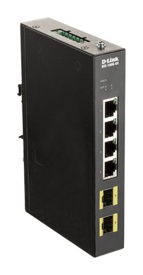 D-Link DIS 100G-6S - Switch - unmanaged - 4 x 10/100/1000 + 2 x 100/1000 SFP