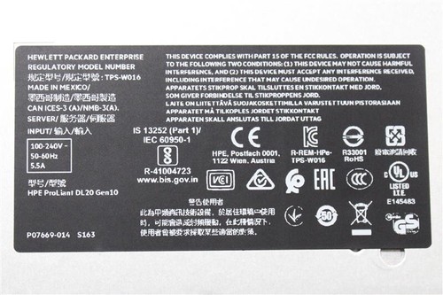 HP P06963-B21/DL20G10 HPE DL20 Gen10 4SFF CTO Server - Picture 12 of 12