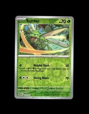 holographic scyther pokemon card SV2a] 123/165UMaster Ball Reverse Holo done to Scyther during your opponents next turn. Scyther Holo WOTC Pokmon Jungle