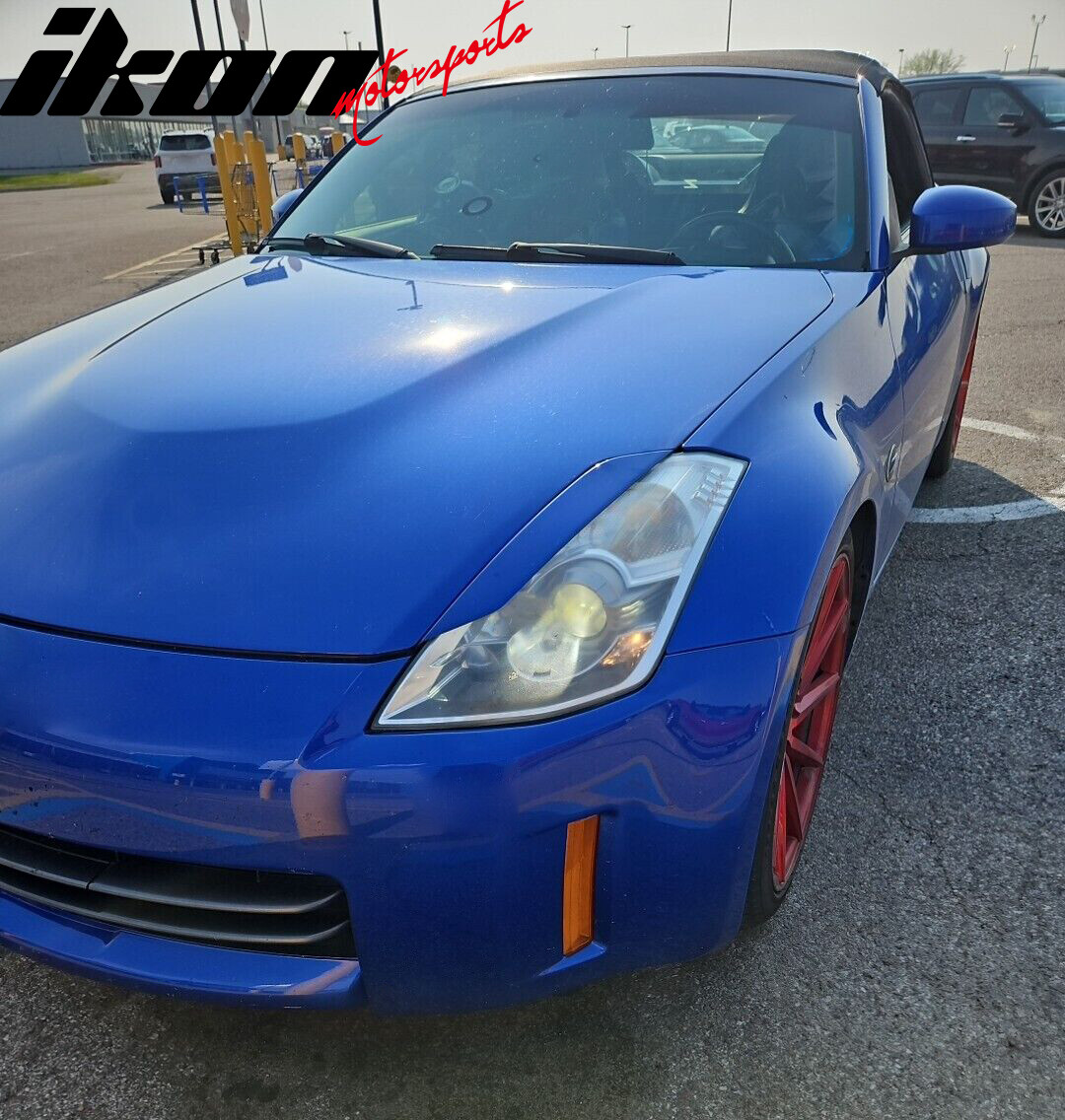 Fits 03-09 350Z Headlight Eyelids Eyebrow Painted #B17 Daytona