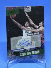 Sterling Brown 2017-18 Prestige Bonus Shots Signatures Crystal #19 