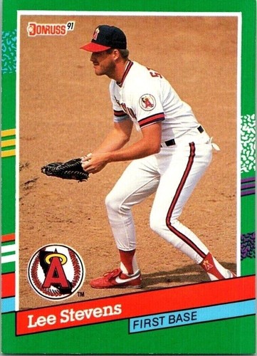 DeWain Lee Stevens Angels 754 Donruss First Base 1990 Baseball Card