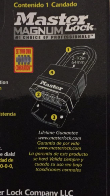 Master Lock 2.273-in Brass Combination Padlock Master Lock 2.273-in Brass Combination Padlock