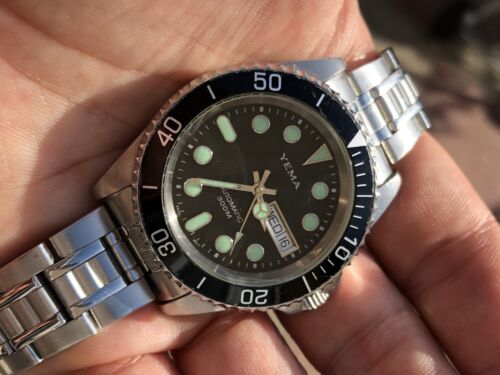 Bellissimo orologio subacqueo uomo automatico Yema Cap Horn anni 90 svizzero ETA 2836-2 40mm - Foto 12 di 12