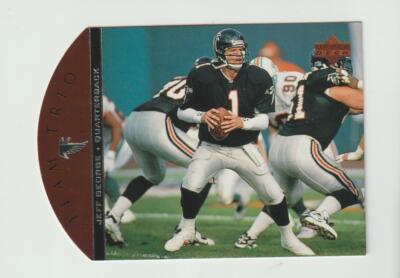 1997 Upper Deck Team Trio #TT73 Jeff George card, Atlanta Falcons