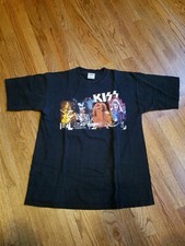 Kiss Tshirt USSR Tour Adult LARGE 2001 Merch All Sport Vintage NM