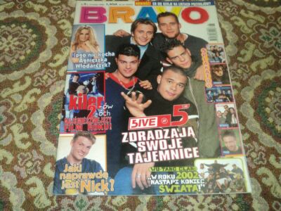 #BRAVO (POLAND) - 1999/04 FIVE AGNIESZKA WLODARCZYK CELINE DION 911 NICK CARTER