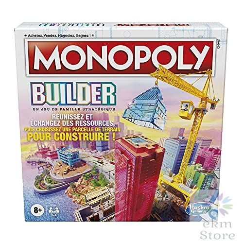 Monopoly Builder Jeu Stratégie Famille Jeux Enfants Amusant Jeu Plateau Familial - Imagen 11 de 15